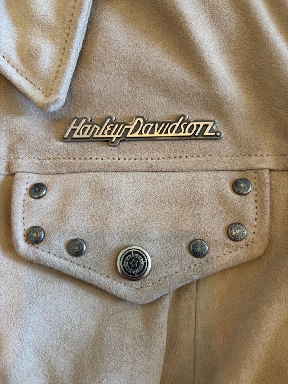 vintage harley davidson suede “santa cruz” jacket - Picture 7 of 11
